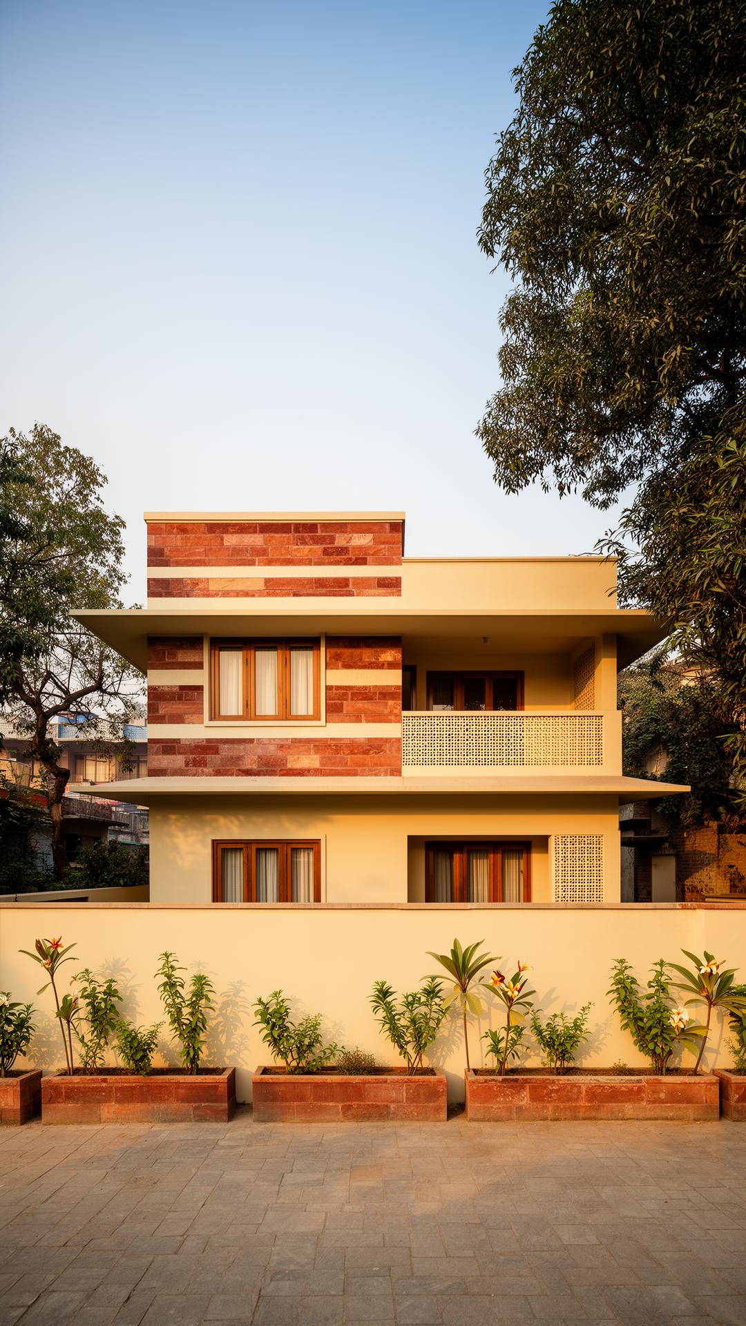 Contemporary residential architecture with clean lines and natural light